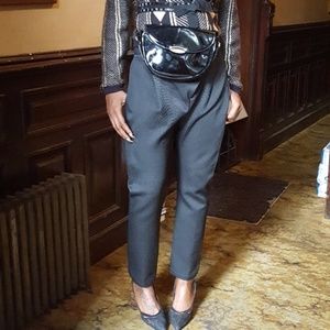 Amber Sakai Snake Embossed Dress Pants